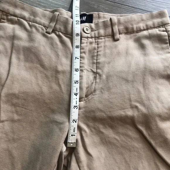 H&M Khaki Skinny Jeans Ankle Crop Womens Size 32R - Picture 9 of 11
